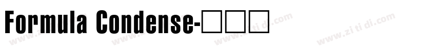 Formula Condense字体转换